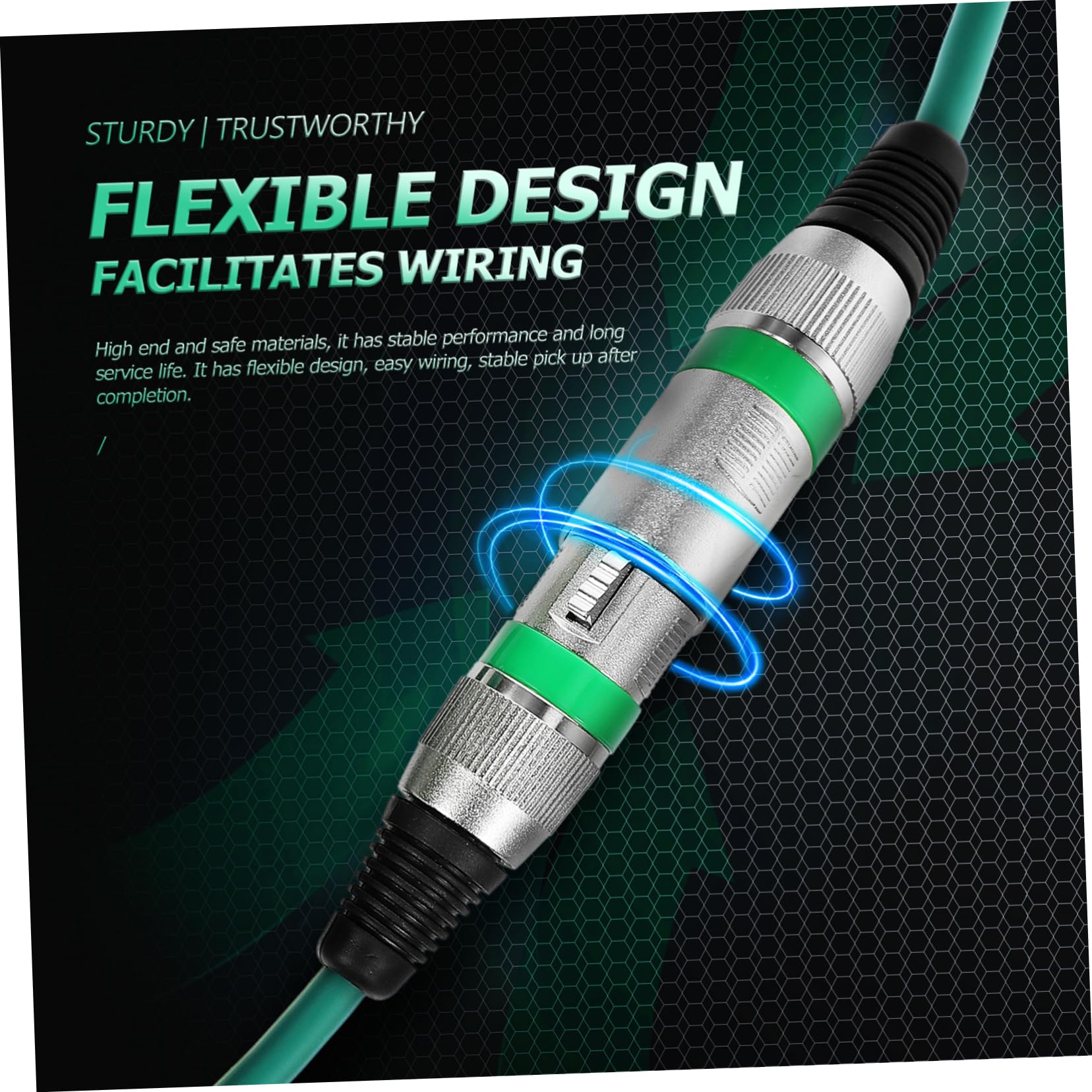 DOITOOL Cavo Xlr Bilanciato Rame e Pvc per Microfono, Connettore Maschio-femmina Connessione Flessibile, 5 Pezzi, per Matrimoni e Feste