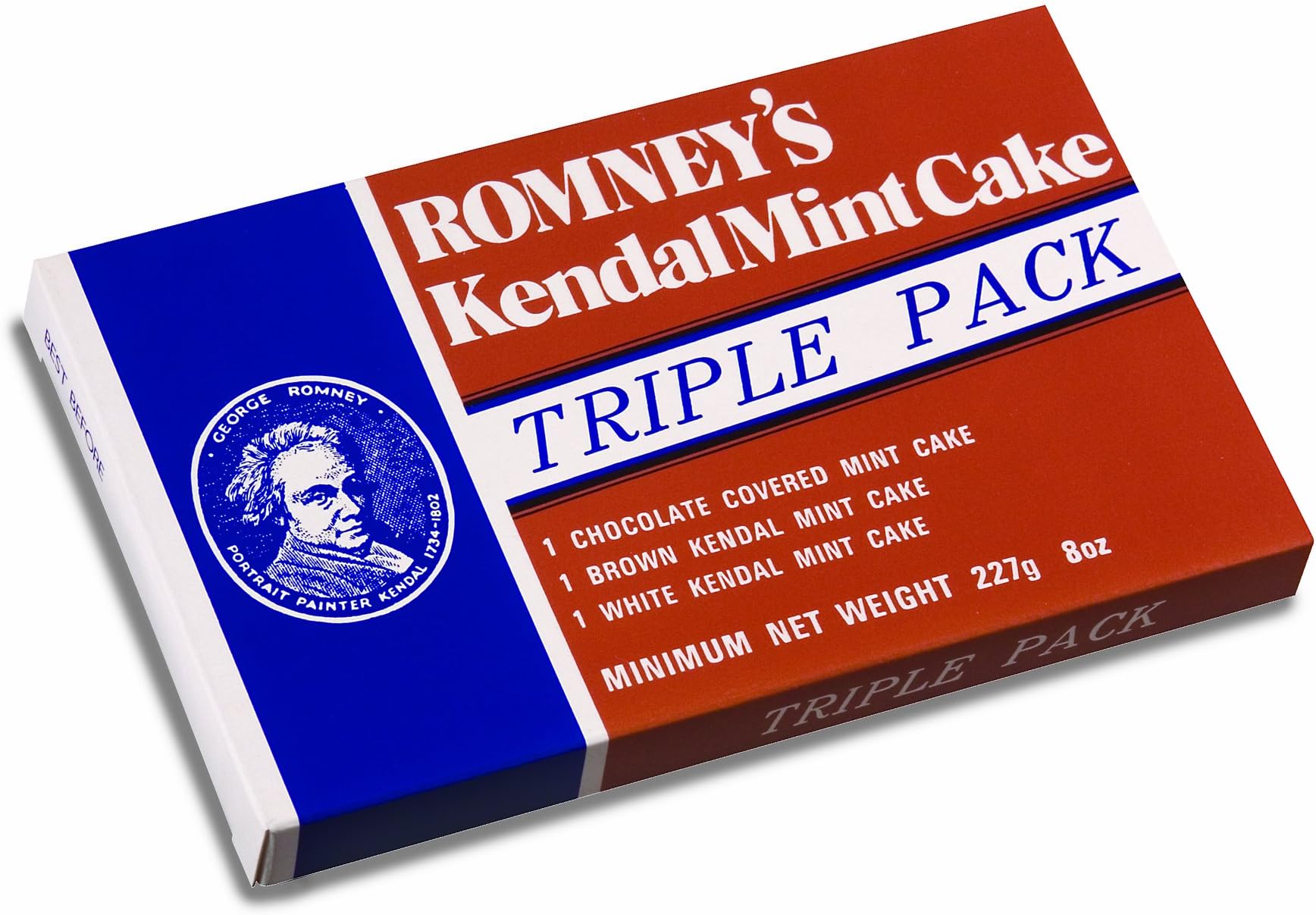 Romney's Kendal triple pack mint cake 227g x 1