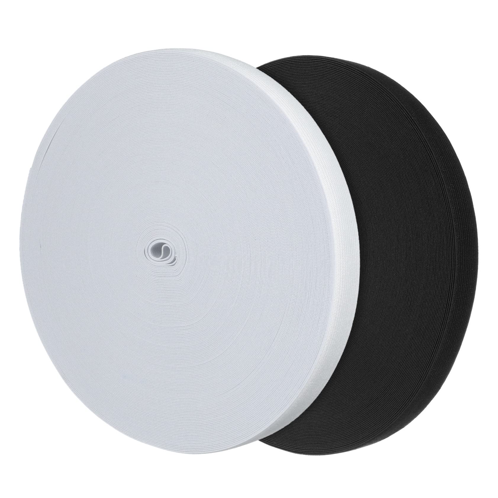 Bande élastique couture noire blanche pour mercerie, ruban ajustable ceintures pantalons