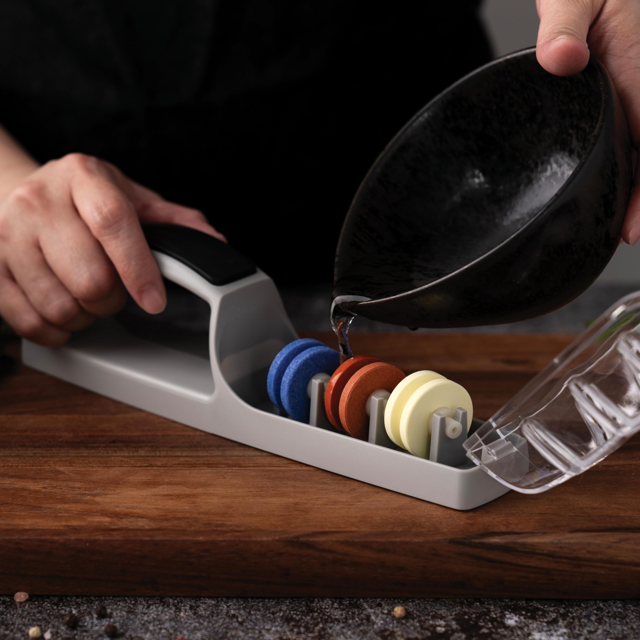 Minosharp Plus, 3 ruote di ricambio per acciaino in ceramica, per modelli 550
