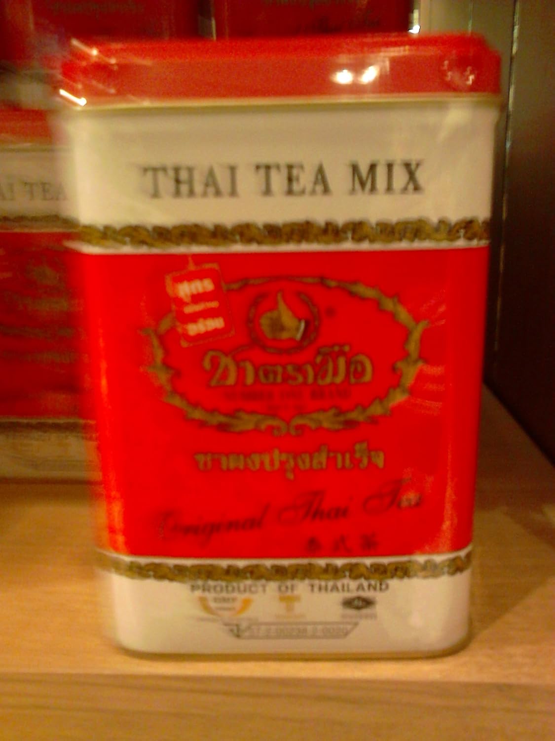 Original Authentic Thai Tea Mix, 200g., 50 Tea Bags in Red