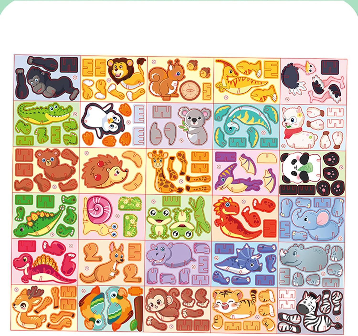 Amazon.com: Flowarmth Puzzle, 2024 New Educational 3D Cartoon Puzzle
