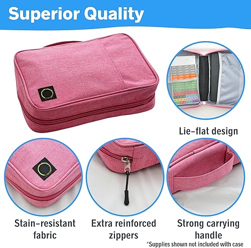 Miniatura 5 de Sunny Streak Estuche organizador de suministros de diario, almacenamiento grande diseñado a medida para planificador de diario de viñetas y