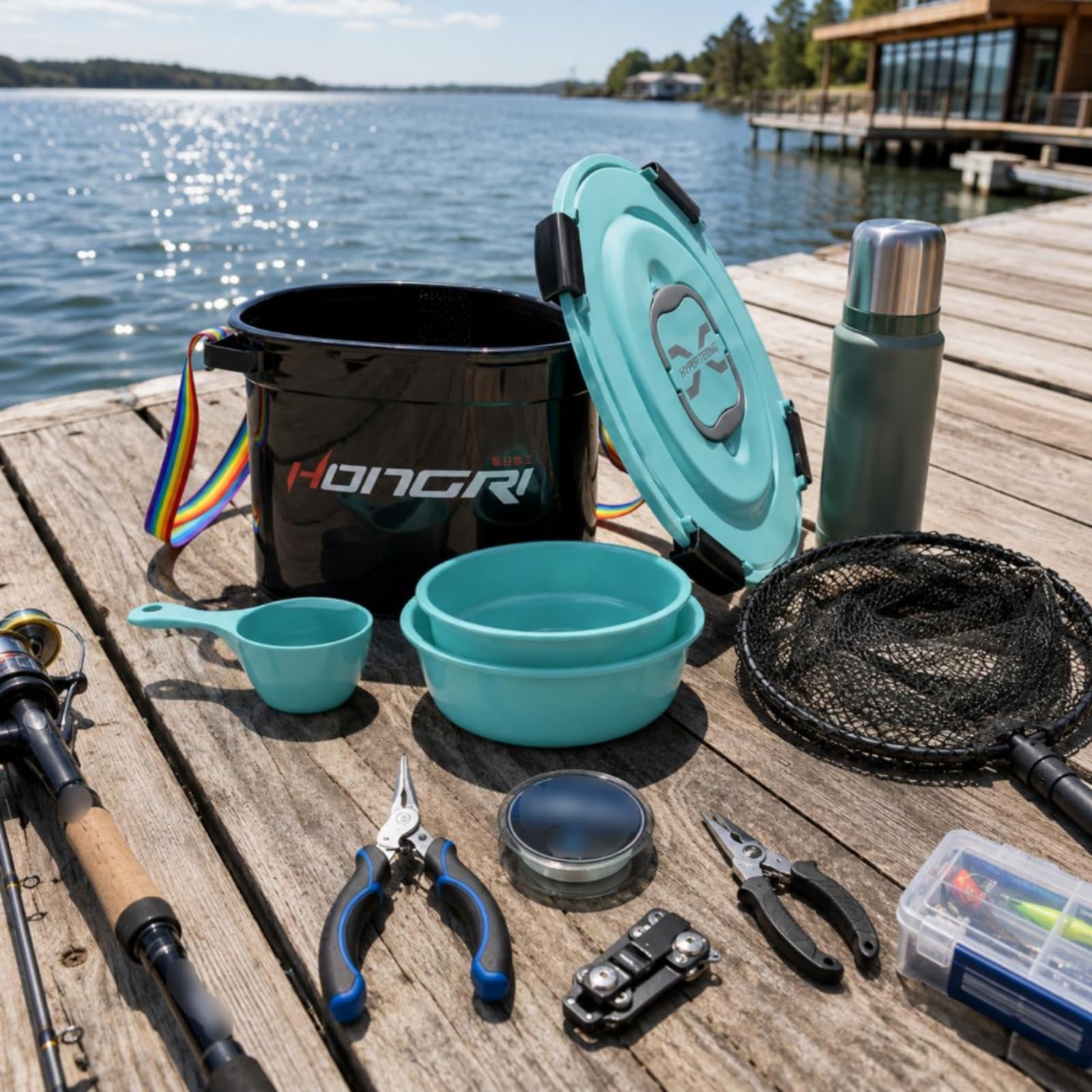 Contenitore Esche da Pesca Secchio per, style to 2