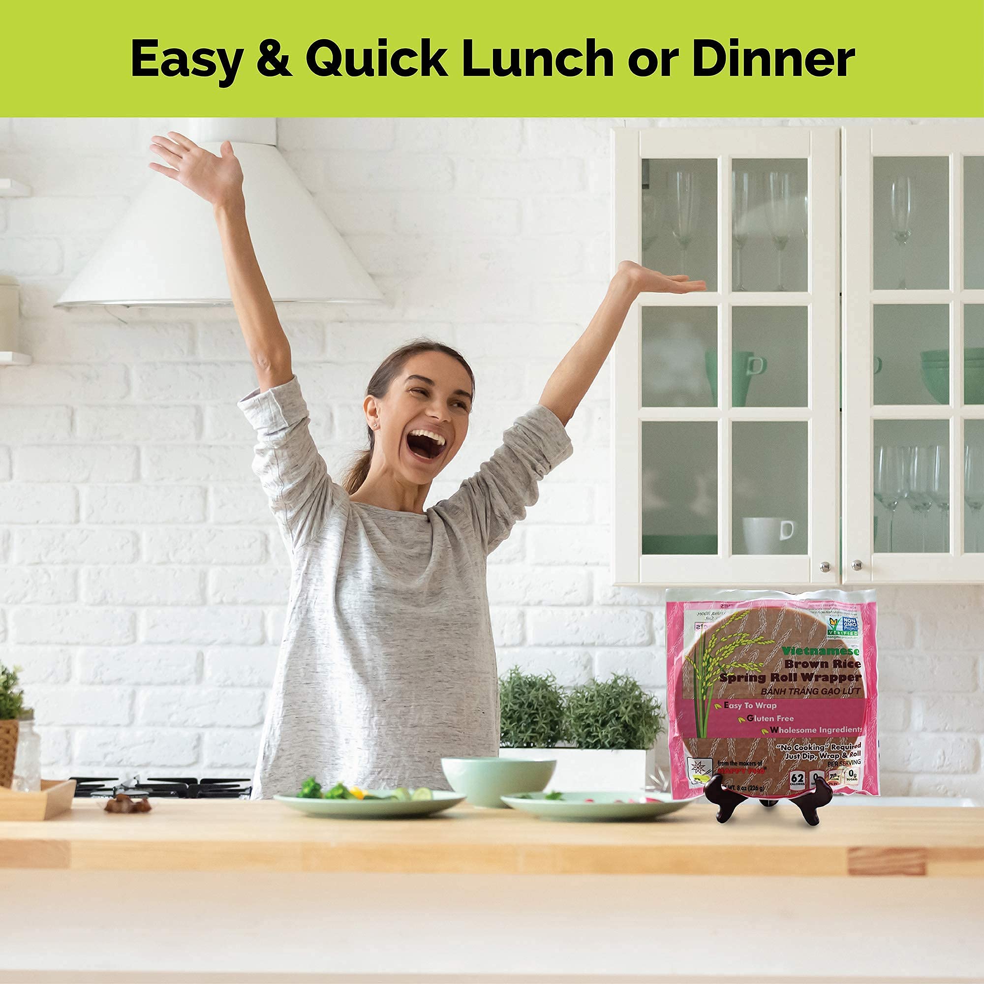 Star Anise Foods Rice Paper, Rice Spring Roll Wrappers, Gluten Free Egg