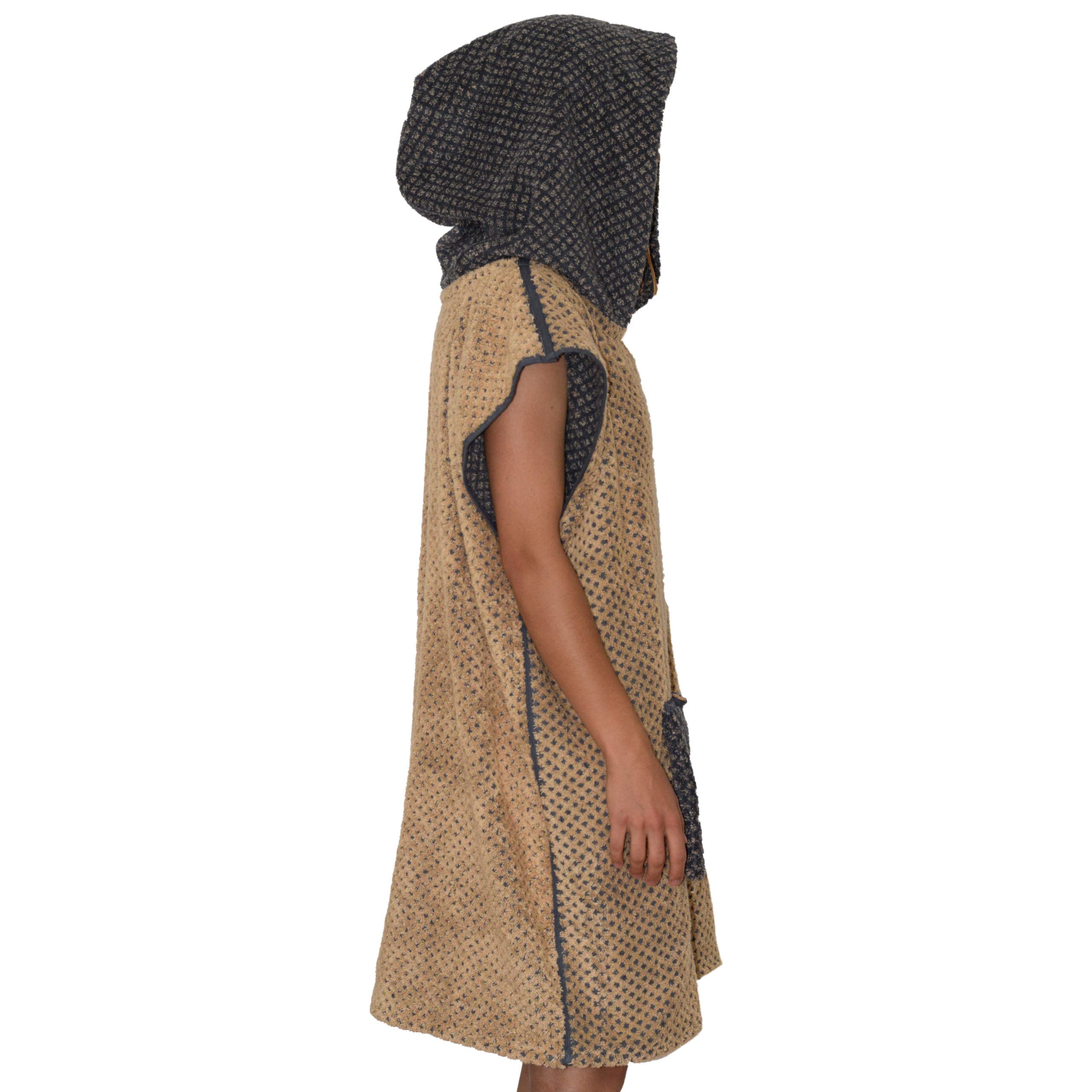Lou-i Badeponcho Damen Herren Baumwolle Made in Germany Surfponcho Frottee bequem & weich Badeumhang
