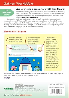 Play Smart Numbers Age 2+: Preschool Activity Workbook with Stickers for Toddler Ages 2, 3, 4: Learn Pre-Math Skills: Numbers, Counting, Tracing, Coloring, Shapes, and More (Full Color Pages)