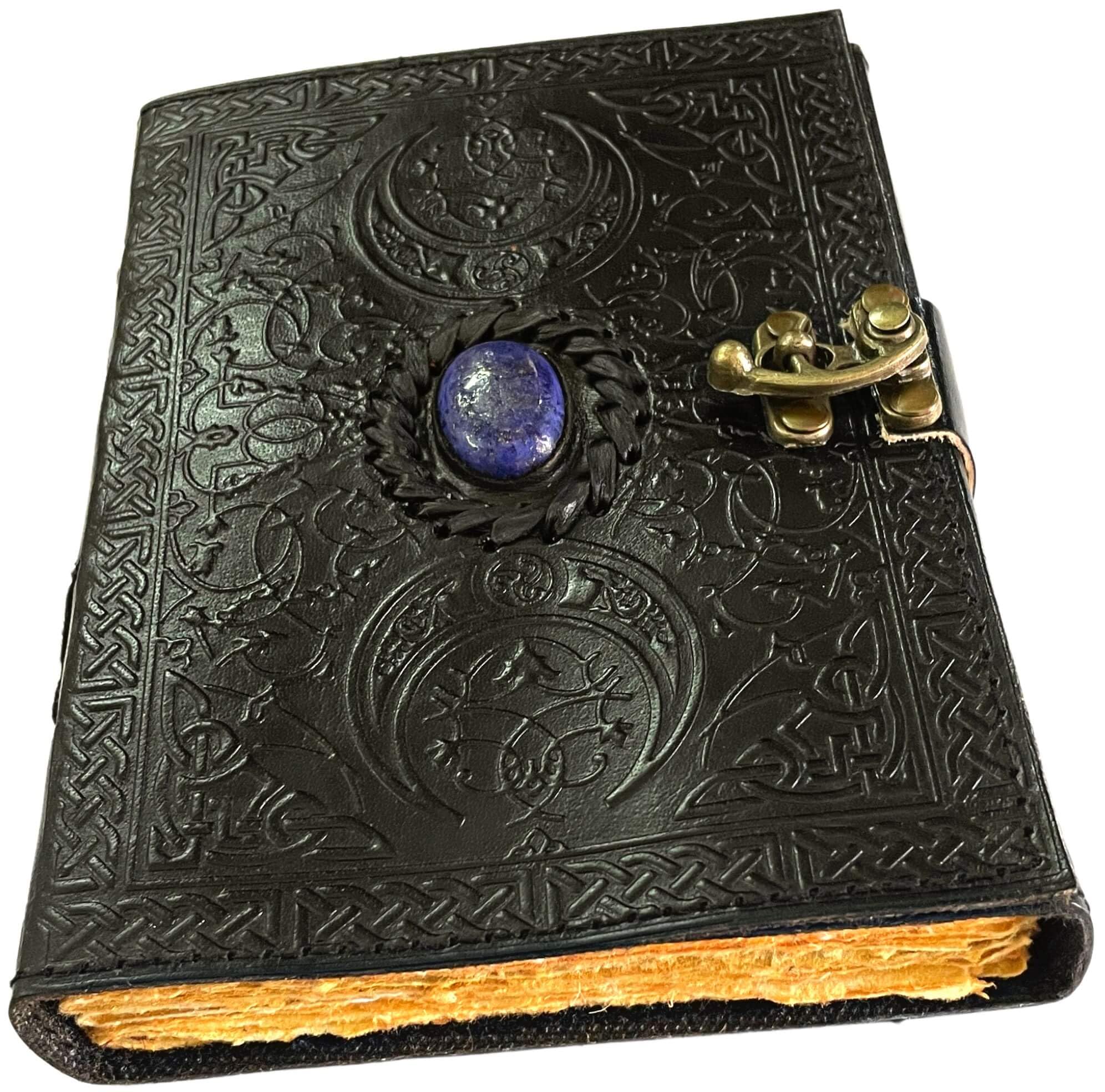 URBAN LEATHER A5 Vintage Dagboek – Handgemaakt Van Leer – Met Oud Uitziende Pagina’s – Leeg En Ongelinieerd – Perfect Voor Schetsen Of Reisverhalen
