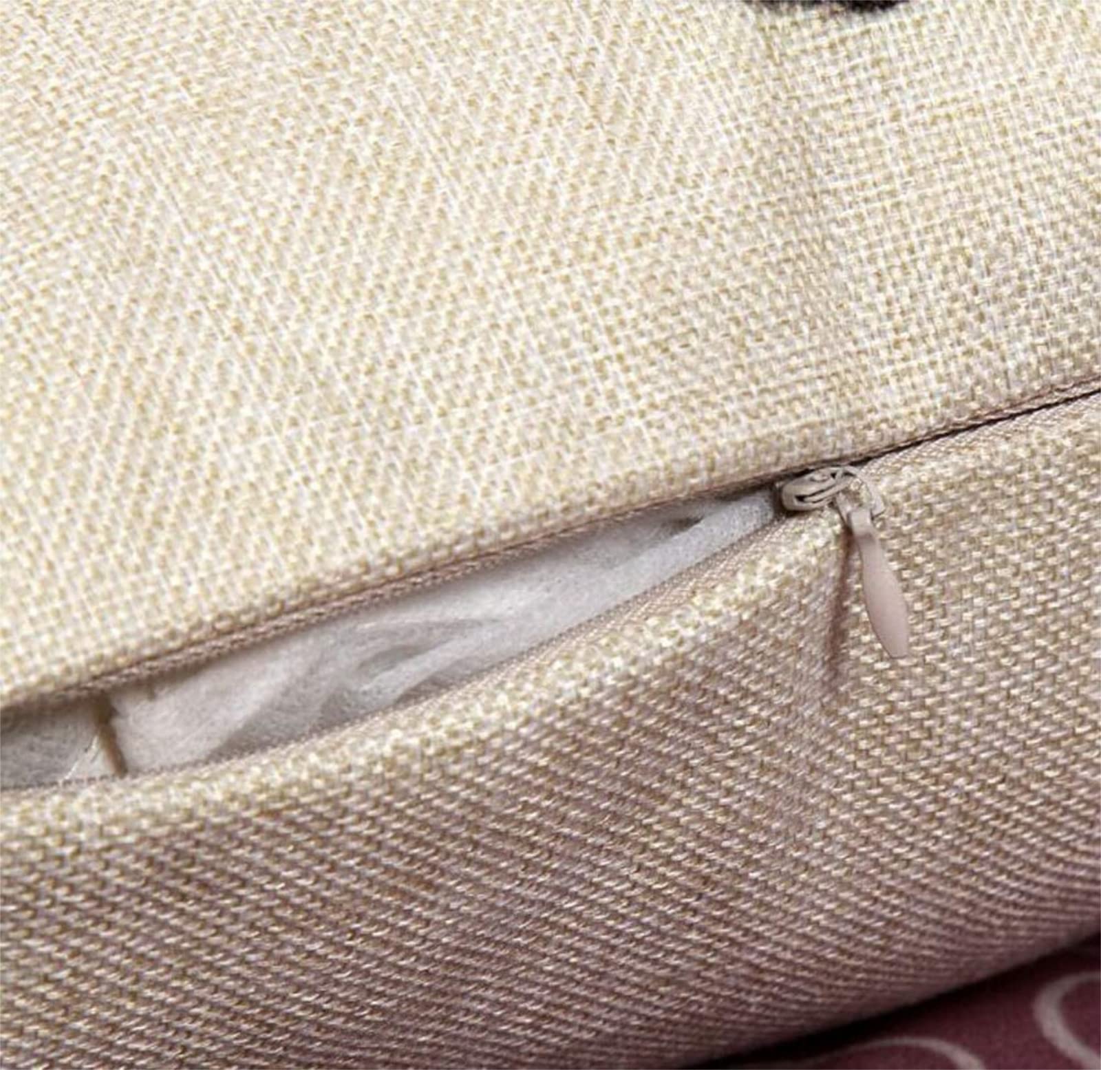Sofa Fundas Cojines 55x55 Pack de 4 Cuadrado,Funda de Almohada Lino con Cremallera Invisible,Funda de Cojín Decoración para Hogar Sala Cama Jardín Silla Coche-LimóN