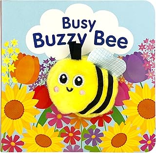 Busy Bee Finger Puppet Board Book, Ages 1-4