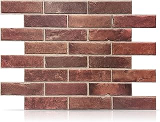 3D Faux Red Brick Wall Panels Pack