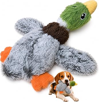 Duck Dog Toy Plush Squeaky Toy for Small and Medium Dogs, Soft Interactive Stuffed Animal for Indoor Play