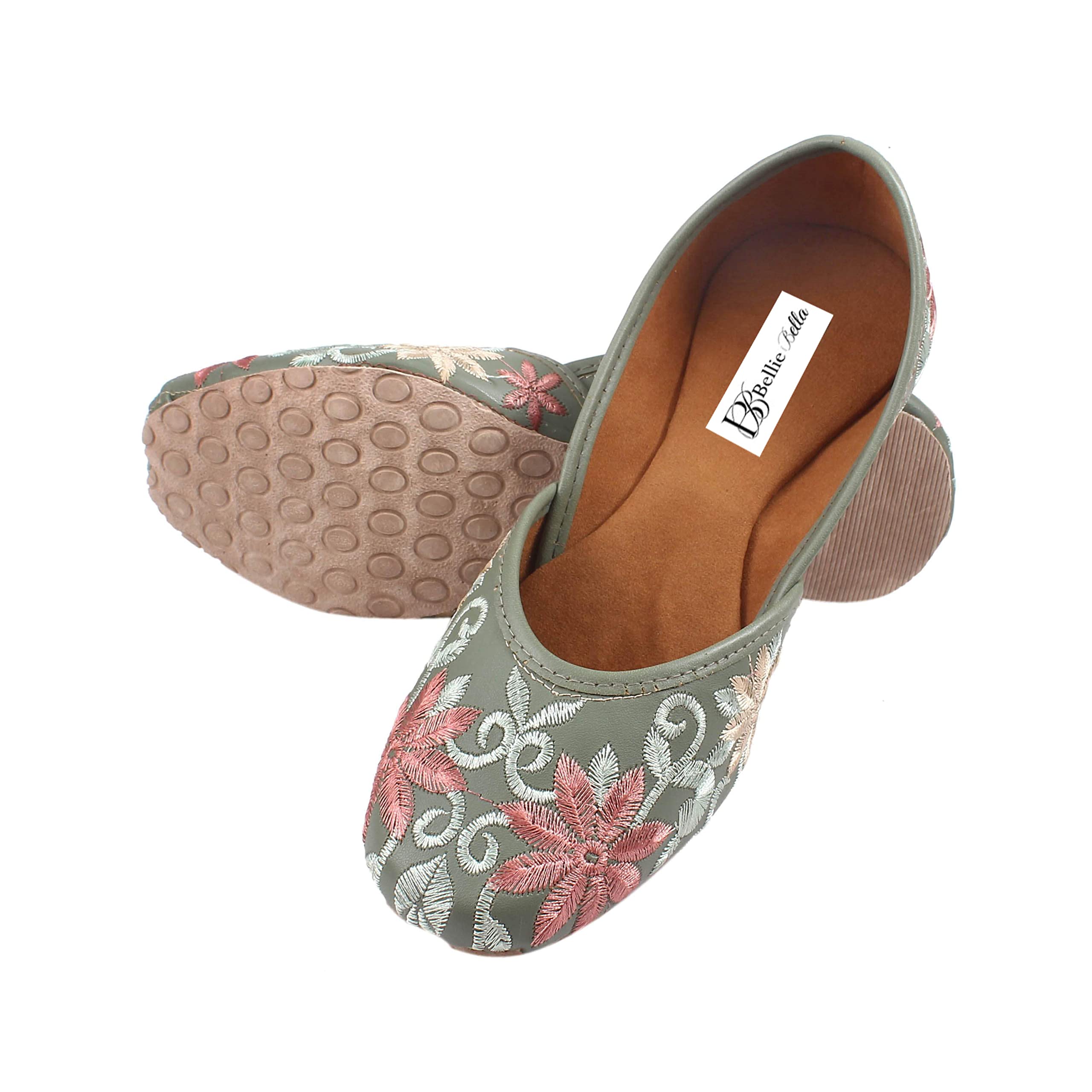 Ethnic Beautiful Embroidery Jutti for Women and Girls // Ethnic Punjabi Jutti // Mojari for Daily Use-image-27