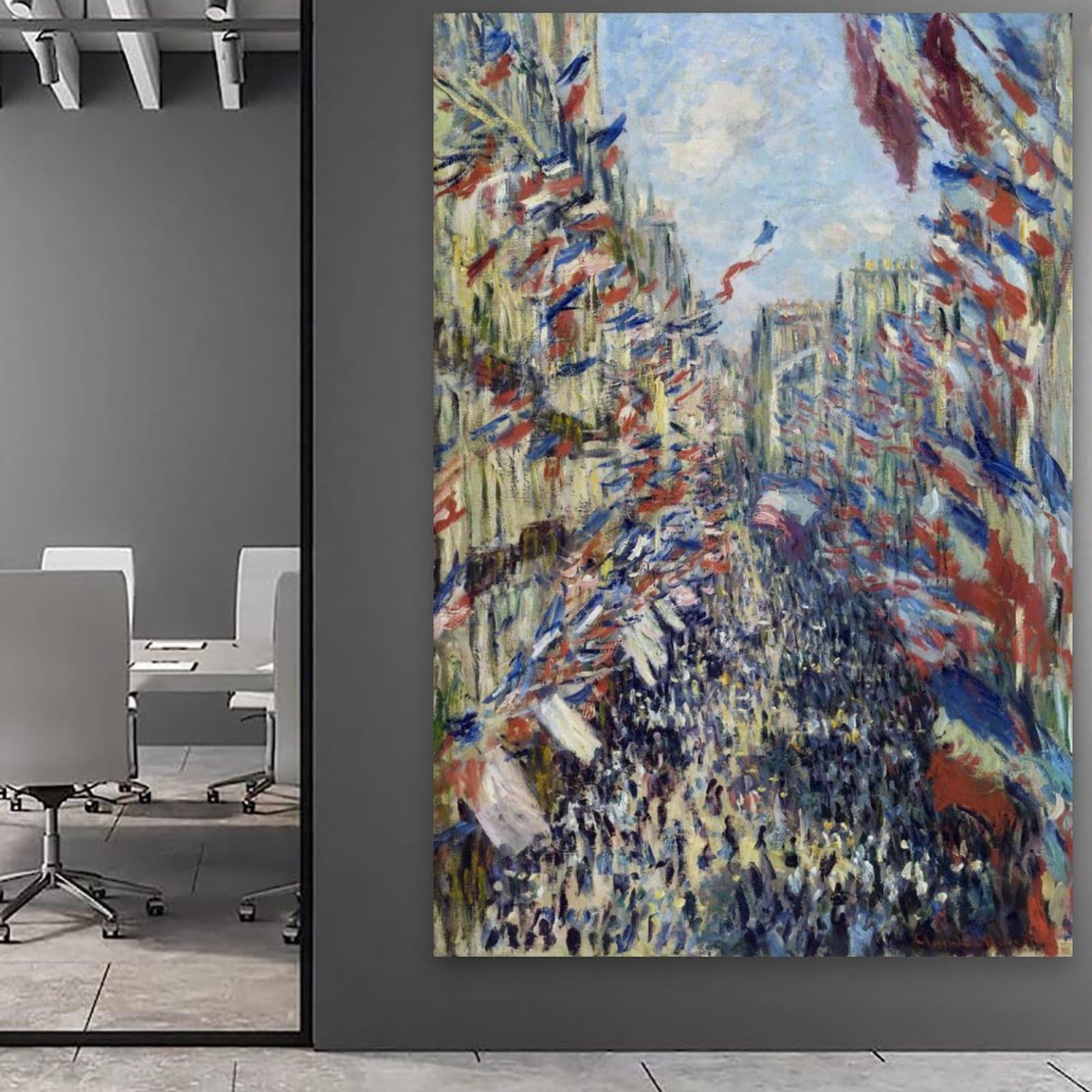 Amazon.co.jp: モネ モントルグイユ通りのポスター 1878 年にクロード