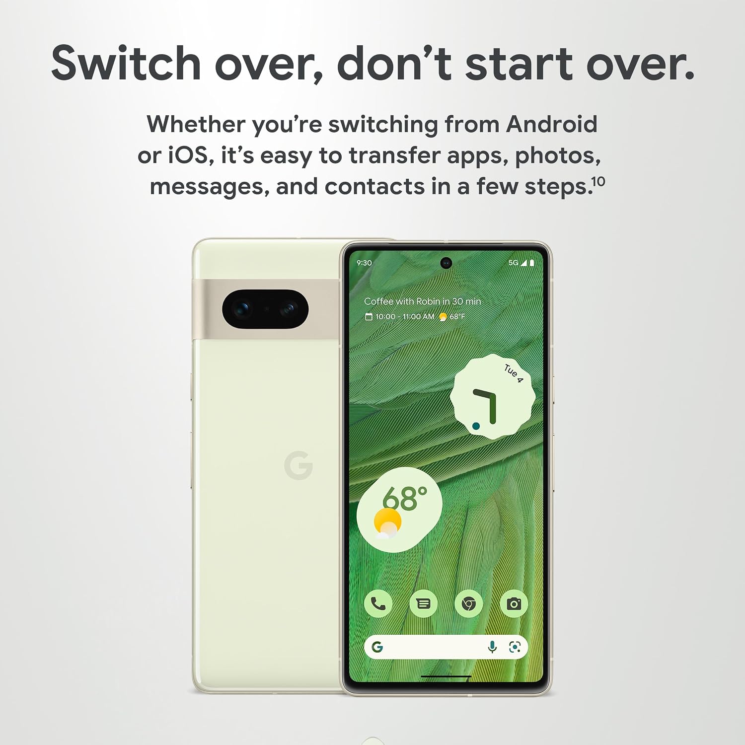 Google Pixel 7 (Renewed Premium) - 5G Android Phone - Unlocked Smartphone with Wide Angle Lens and 24-Hour Battery - 128G Snow