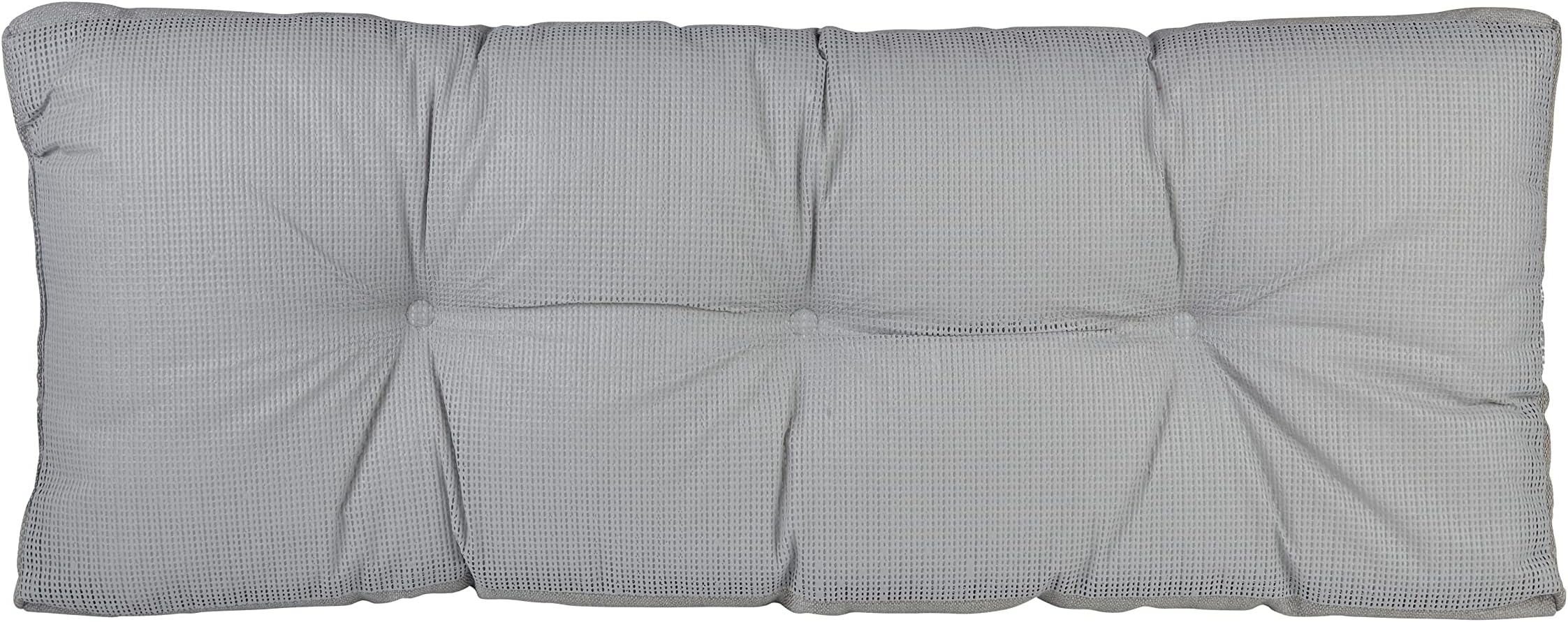 Klear VuThe Gripper Omega Non-Slip Tufted Bench Cushion for Indoor Furniture, Entryway Storage, Bay Window, Corner Nook or Piano Seat, 43 Inches, Gray