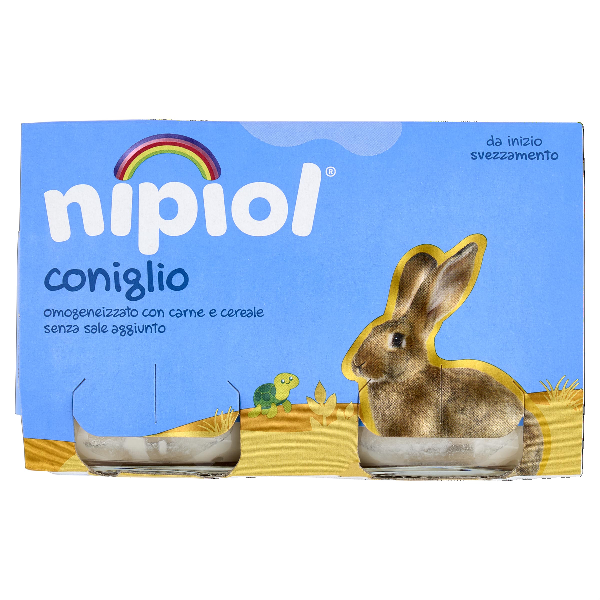 Nipiol Omogeneizzato Coniglio - 2x120 g, 12 Confezioni
