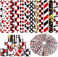 Vista 1 de 48 pulseras de casino para fiestas de casino, suministros de decoración de fiesta temática de casino para fiestas de cumpleaños de Las Vegas, noche