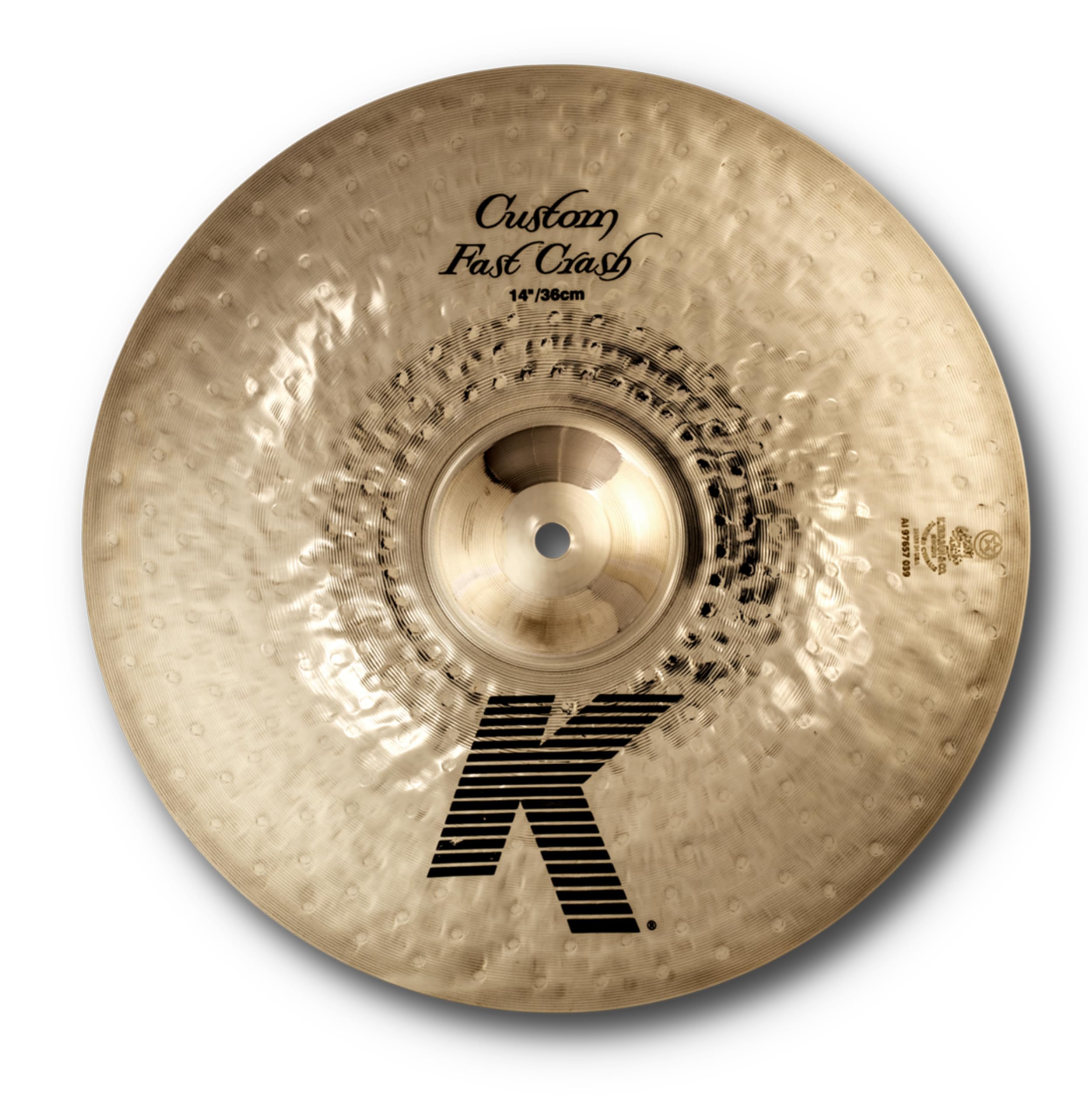 Zildjian K Custom Series - 14" Fast Crash Cymbal - Brilliant finish | Batería de bronce fundido de percusión, acento de respuesta rápida, escenario y juego de estudio