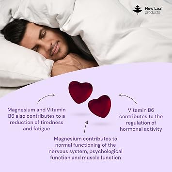 Chewable Night Time Sleep Gummies - Enriched with Vitamin B6 and Magnesium - Sugar Free - High Strength for Adults - No Artificial Colours or Flavours - Vegan, Made with Real Fruit Juice