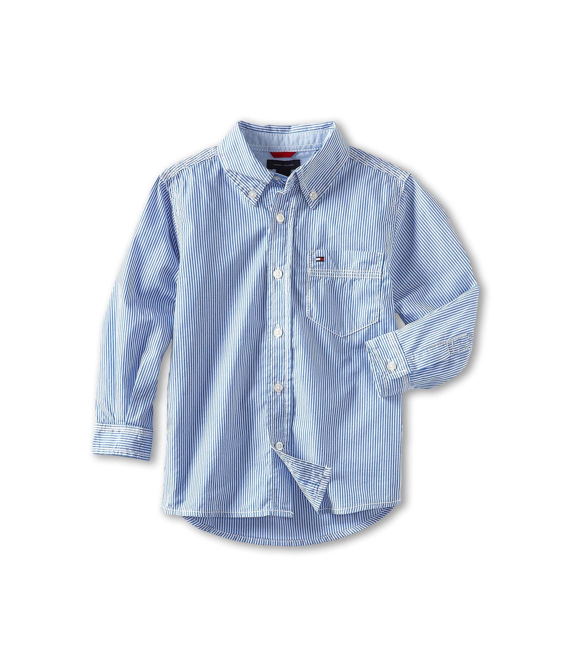 Tommy Hilfiger Boys' Long Sleeve Tommy Stripe Shirt