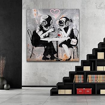 Amazon｜現代のバンクシーストリートアート愛好家のキャンバス