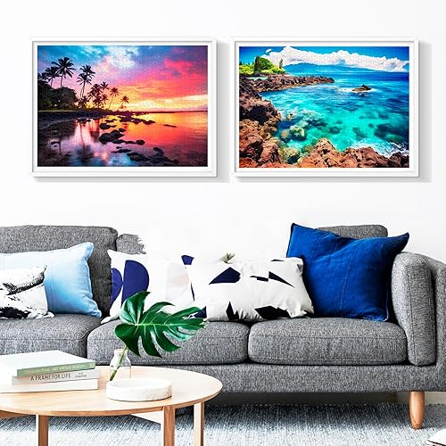 Miniatura 7 de Paquete de 2 rompecabezas de 1000 piezas para adultos, rompecabezas de 1000 piezas de 2000 piezas para adultos, rompecabezas de hongos colibrí,