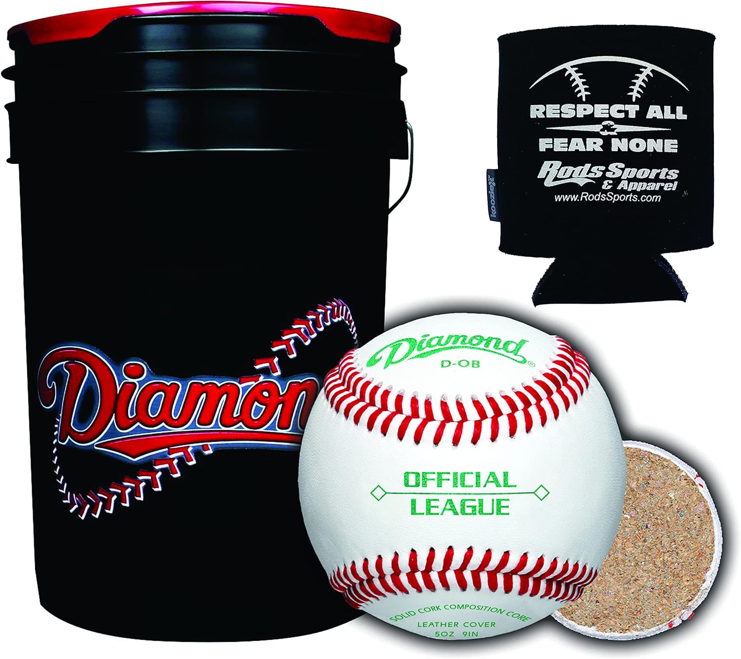 Diamond Sports DOB DOB Baseballs in 6Gallon Ball Black