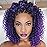 3 Packs 2X Ringlet Wand Curl Jamaican Bounce 8 inch Purple Ombre Synthetic Crochet Hair Extensions Crochet Braiding Hair 20 Roots (8Inch (Pack of 3), T1/Purple)
