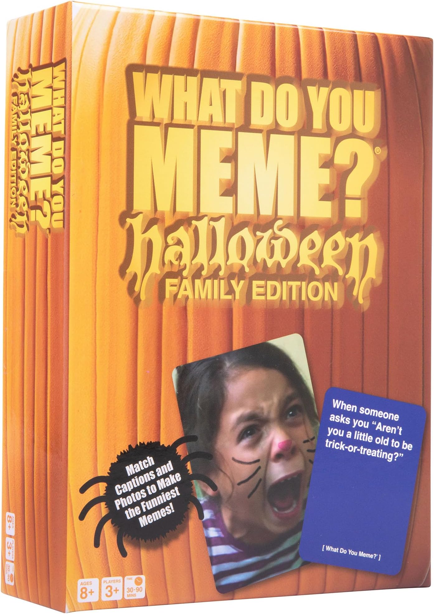 WHAT DO YOU MEME? Halloween Family Edition by Relatable, A Halloween Activity Expansion Pack, Ideal for Spooky Fall Gifts, Halloween Party Game, Includes 30 Photo Cards and 90 Caption Cards, Ages 8+