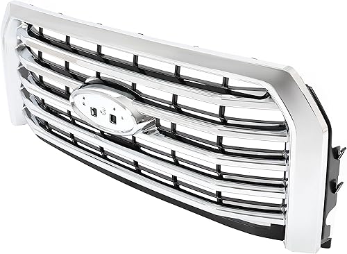 Miniatura 2 de HECASA Rejilla compatible con Ford F150 F-150 2015-2017 Reemplazo para FO1200582 FL3Z8200EA Parachoques Delantero Superior Parrilla de Capó Parrilla