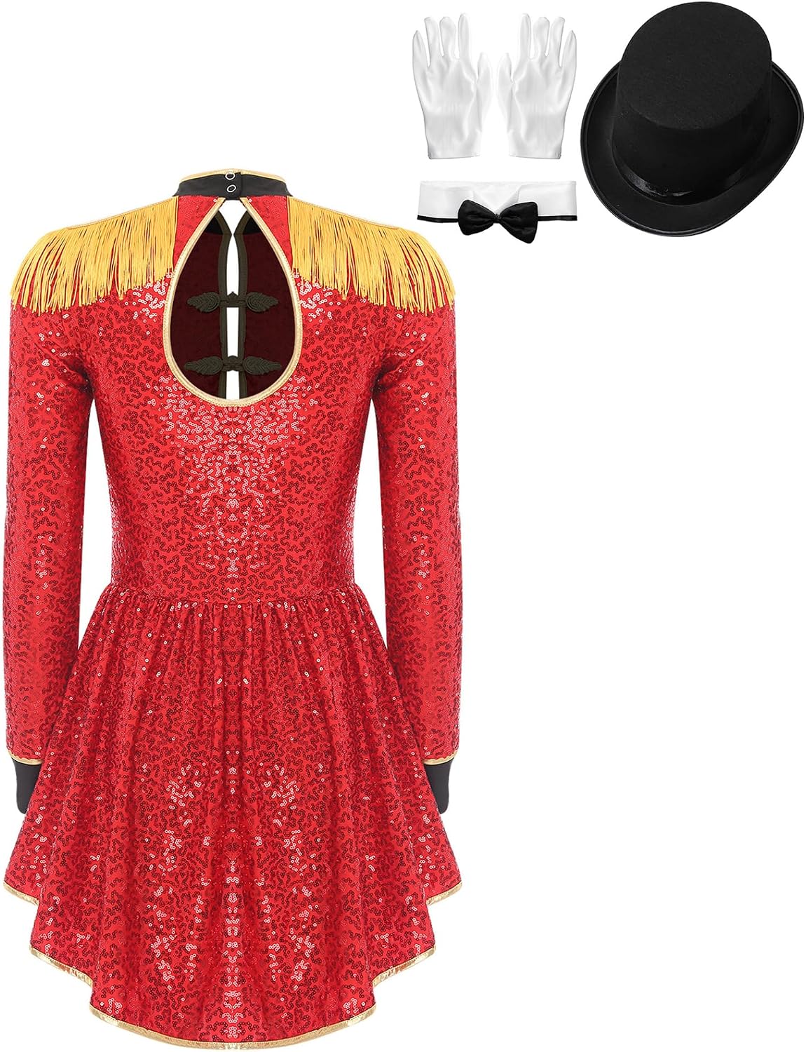 Womens Pcs Circus Ringmaster Costume Sequins Bodysuit Tailcoat Jacket Halloween Outfits