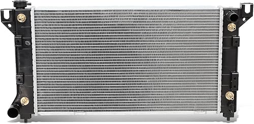 DNA Motoring OEM-RA-1862 Radiador de aluminio de 2 filas de estilo de fábrica compatible con 96-00 VoyagerCaravanTown & Country AT, 18 pulgadas de