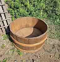 【昭和レトロ】古道具/天然木漆塗りの桶(特大) 81Rp3UtgxZL._AC_SY200_QL15_.jpg