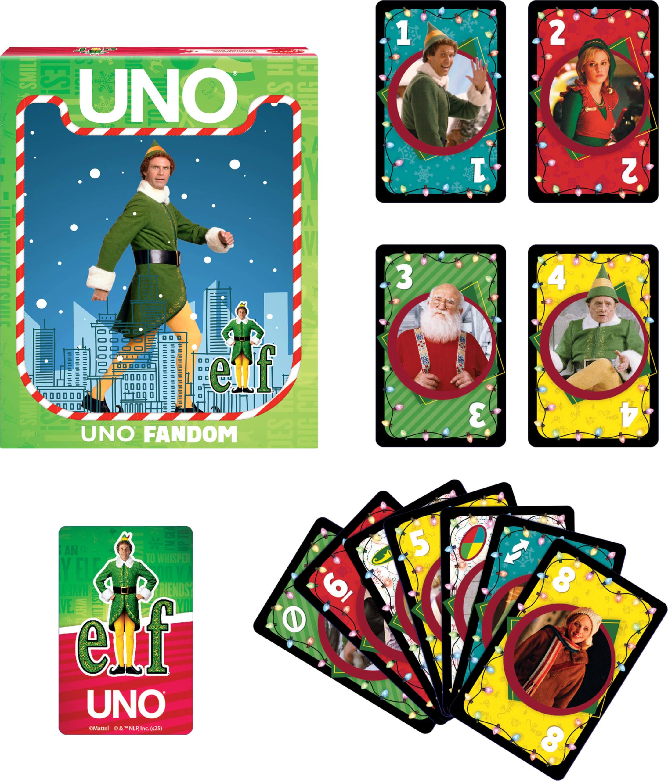 Mattel Games UNO - Gioco di carte per bambini, adulti e famiglie, con pellicola da collezione con immagini del film