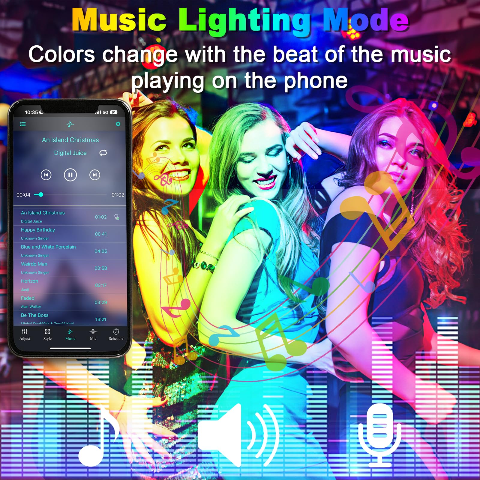 Faretto LED RGB da 60W, per Esterni, con Telecomando Bluetooth, 16 Milioni di Colori e Modalità Fai da te, Timing, Luce di Inondazione per Esterni, 6000lm,Impermeabile IP66,2 Pezzi