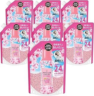 レノア Lenor アロマジュエル SAKURA 香り付け専用ビーズ さくらフローラルの香り 詰め替え 990mL×7袋 [大容量] [ケース品]