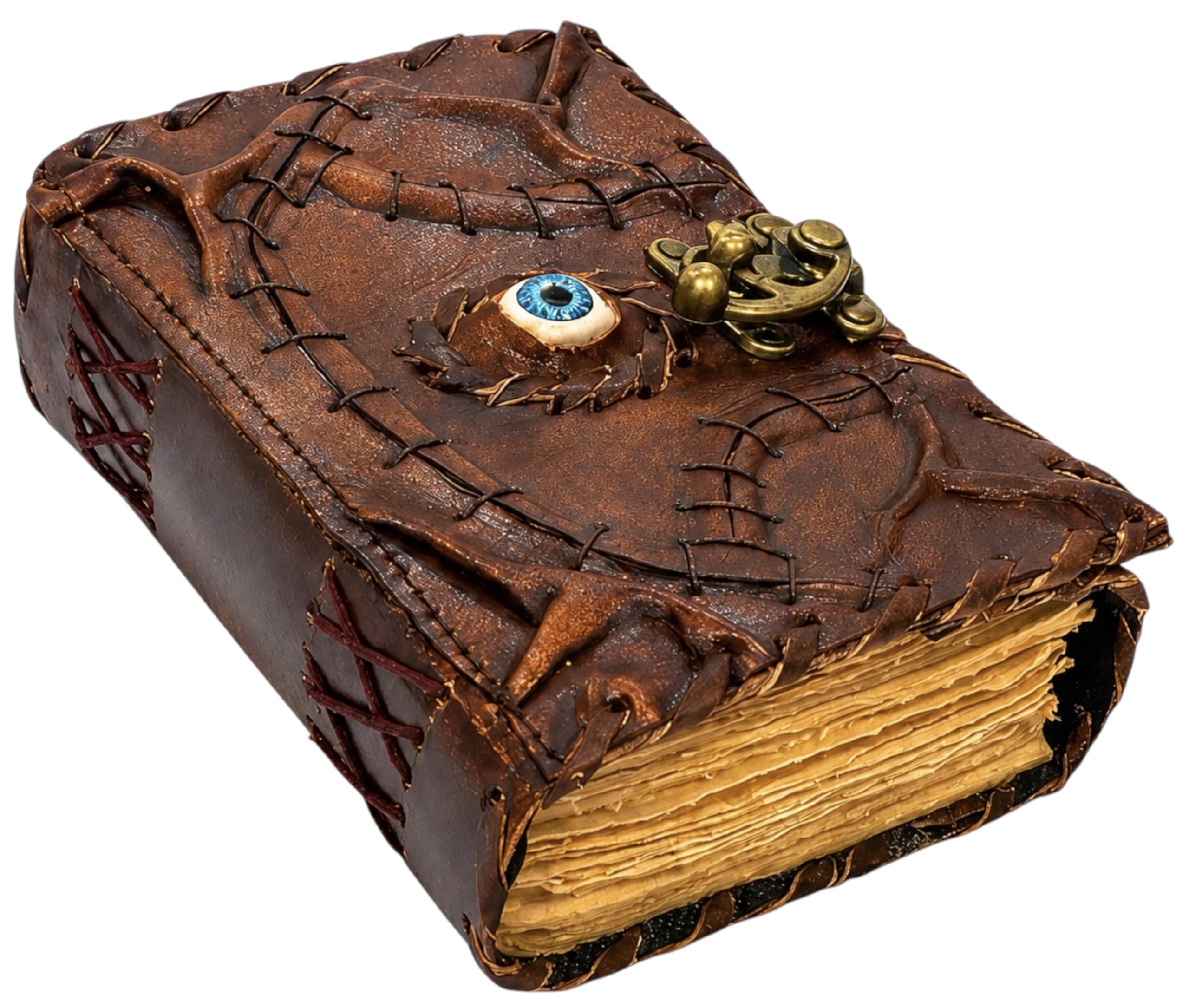 HINDORO Hocus Pocus Book Of Spells, Grimoire Spell Books With Real Spells, Prop Halloween Decorations Decor, Book Of Shadows Spell Book, Witchy Gifts For Women Spellbook Leather Bound Journal, โ image 1