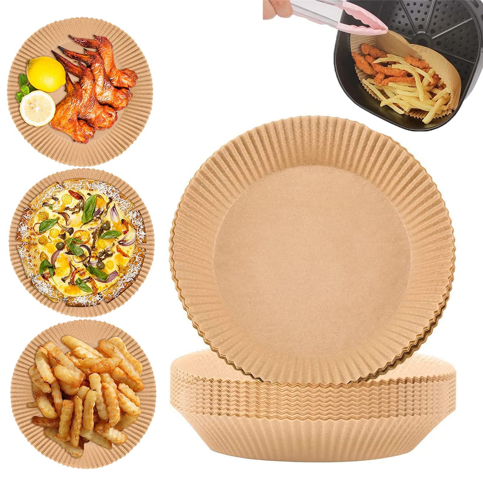Buy Air Fryer Disposable Paper Liner, 100PCS Cooking Paper for Air