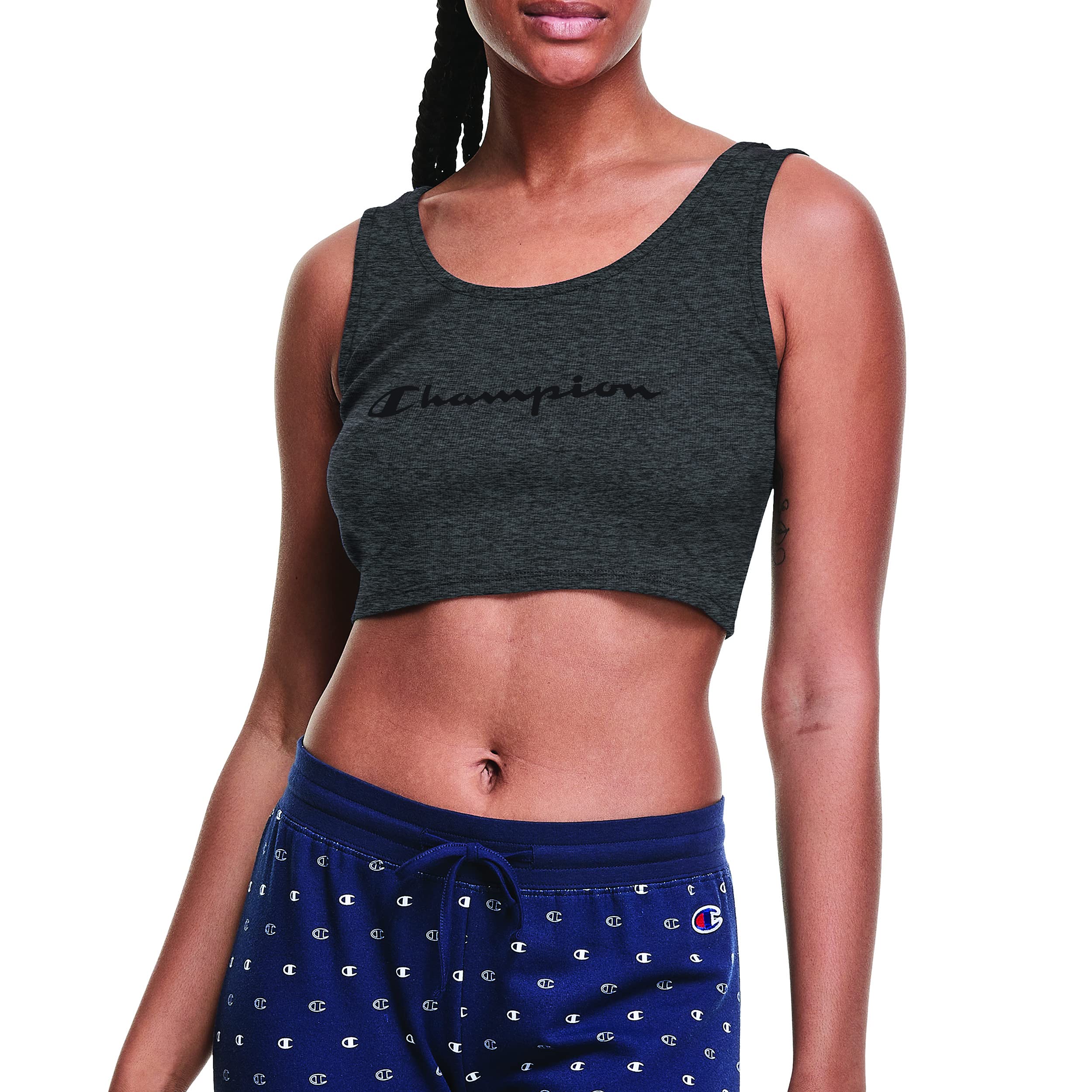 Champion Women's Granite Heather Sleep Bralette Bra, Opaque, Xl