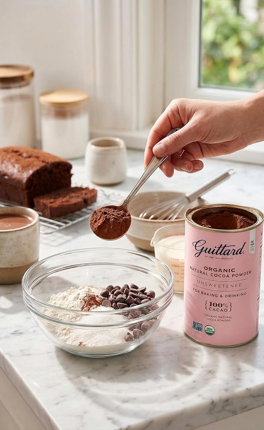 Guittard Baking Chocolate Variety Pack (6 Pack) – Premium Baking Bars, Organic Chocolate Wafers & Natural Unsweetened Cocoa Powder – 100% Unsweetened, 64% Semi-Sweet, 70% Bittersweet & Milk Chocolate for Baking, Desserts & Gourmet Recipes
