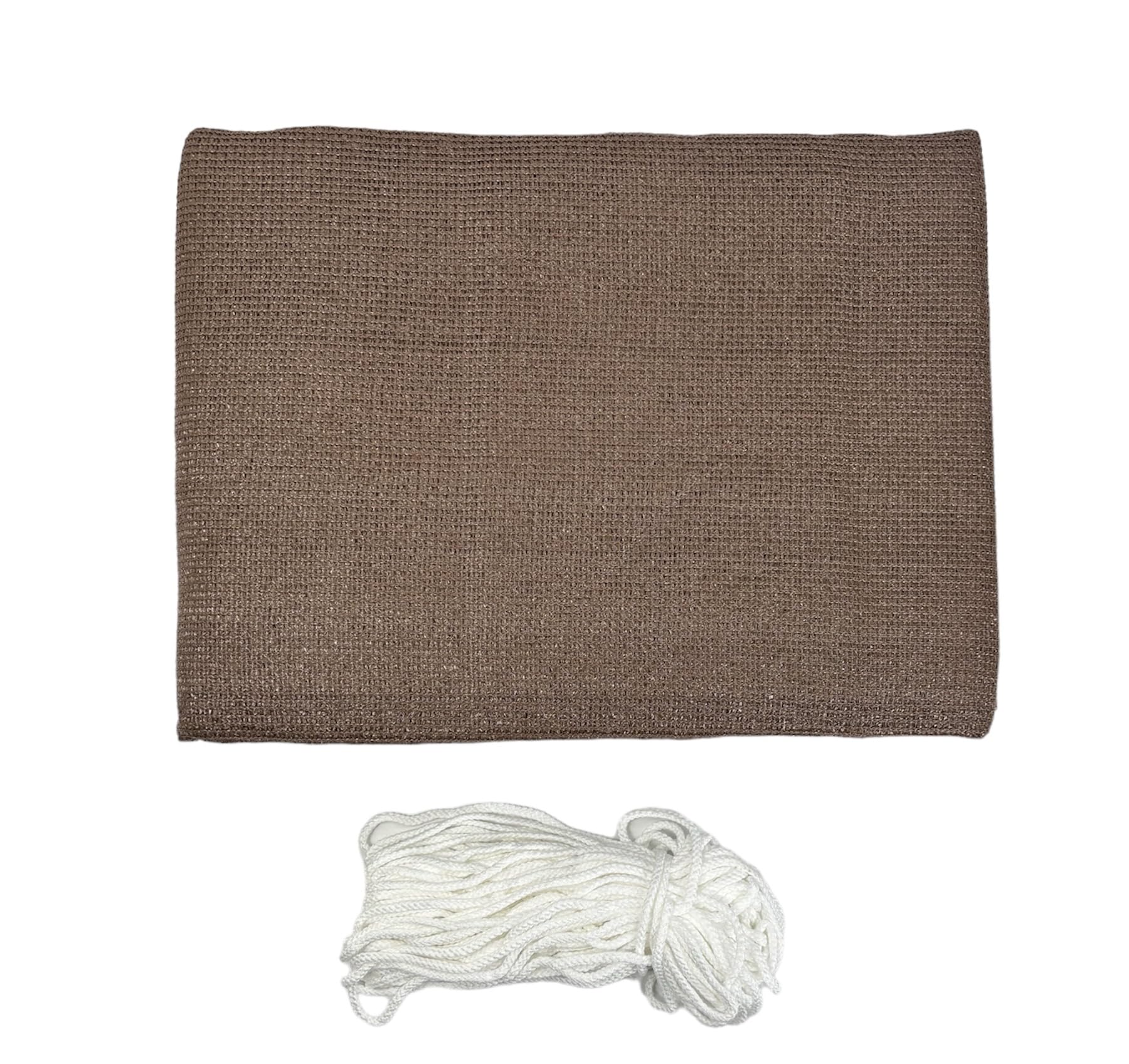 Telo Copri Ringhiera da Esterno Copri Balcone Frangivista Balcone Schermi Divisori Protettivi Schermo Privacy Terrazzi Recinzioni Giardino 90x500 cm Marrone