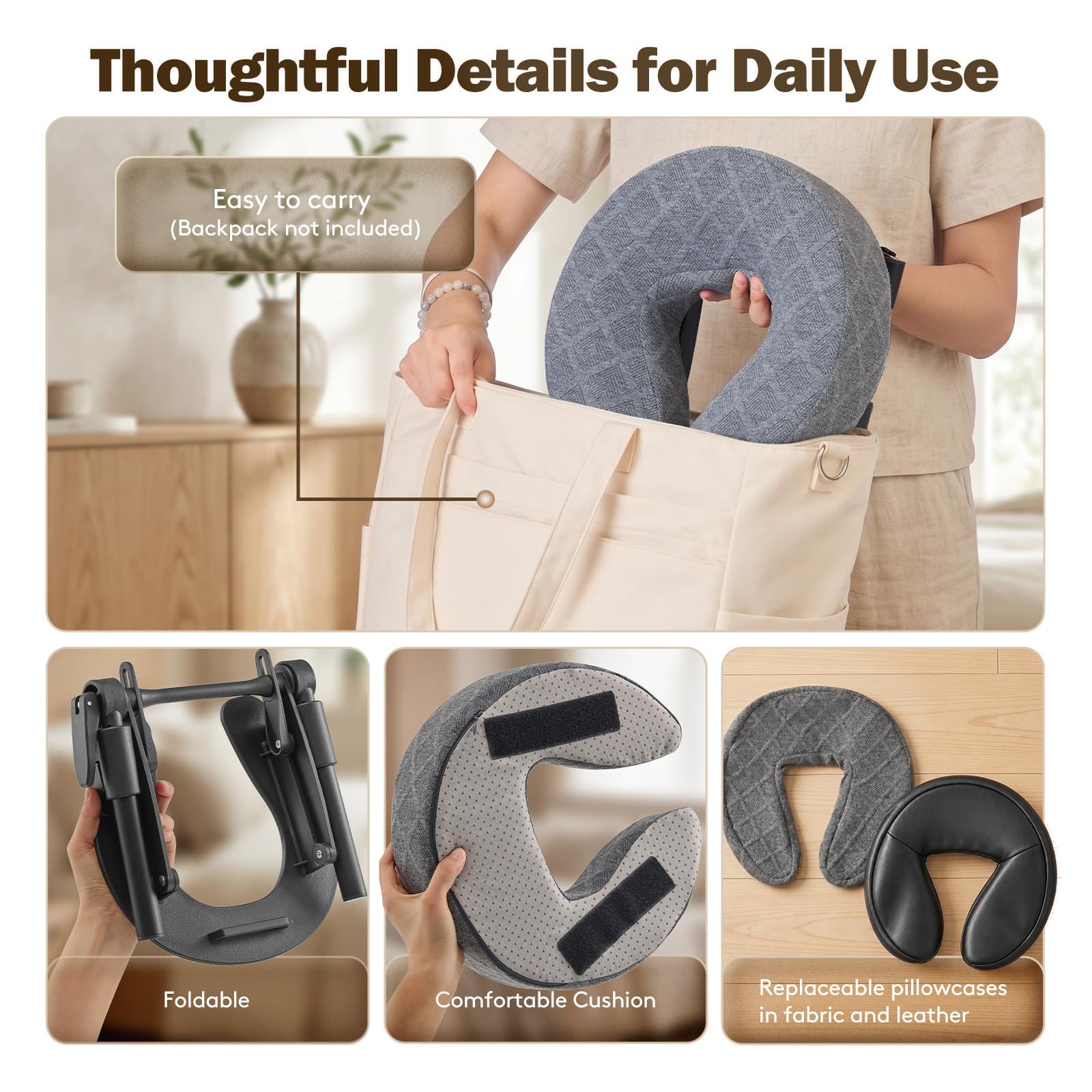Massage Headrest for Bed - At-Home Spa Comfort -6 Massage Headrest for Bed - At-Home Spa Comfort -6