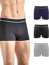 Risalti Boxer Uomo Bamboo 3 pz - Mutande Uomo più Elasticizzate e Morbide dei Boxer Cotone, Mutande Senza Cuciture ed Etichette, Intimo Comodo - Made in Italy