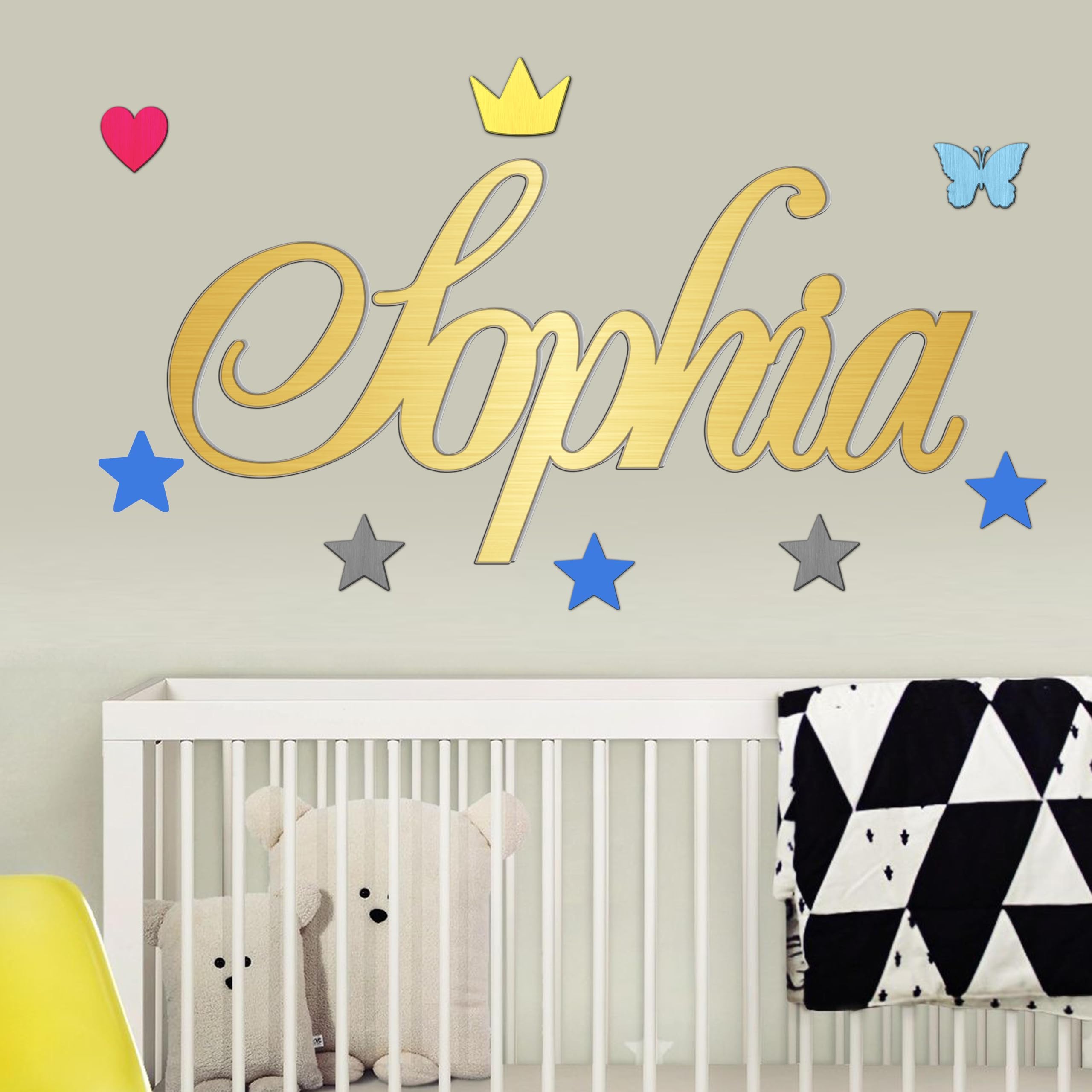 Wood Name Sign 8-60 inch, Custom Name Wooden Sign, Wedding Sign, Custom Last Name Sign, Baby Name Sign, Name Sign for Boy or Girl, Photo Zone Sign (Sign-4)