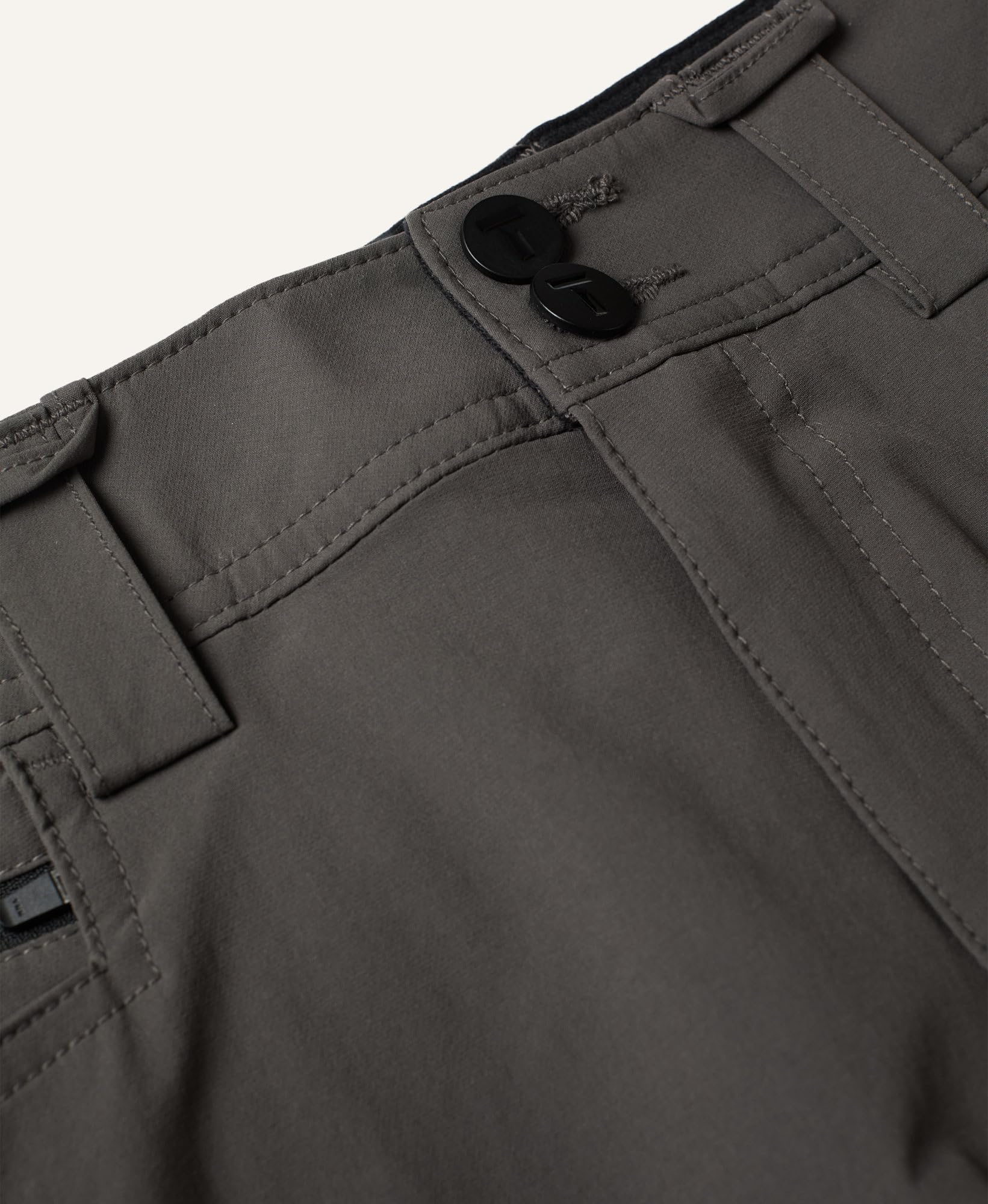 TRUEWERK T1 WerkPant für Herren, leichte Arbeitshose, feuchtigkeitsableitend, schnelltrocknend, 4-Wege-Stretch, entspannte Passform, 8 Taschen, Tiefes grau, 38W / 32L