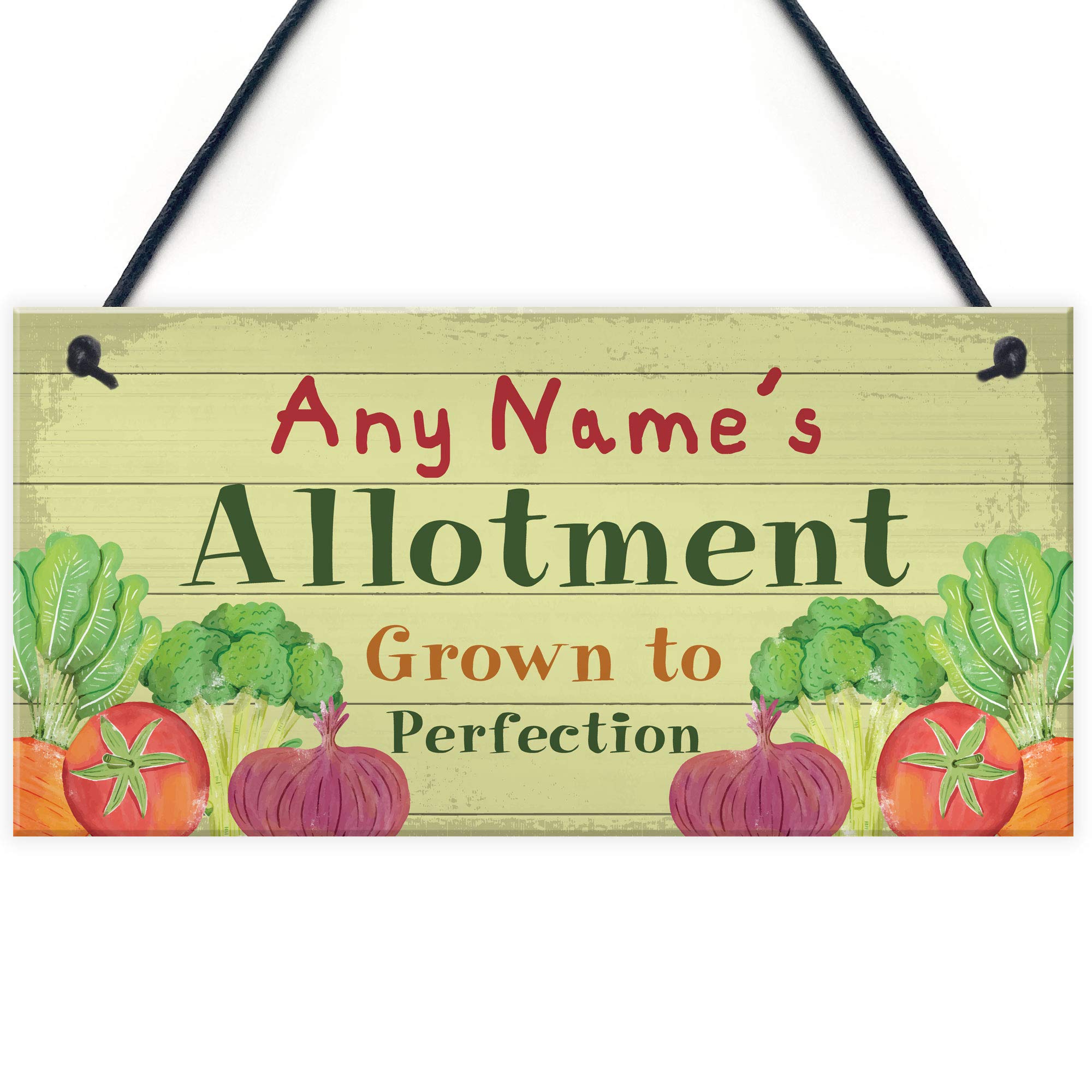 Red Ocean Personalised Allotment Sign For Garden Shed Sign Summer House Plaque Gift For Him Gift For Her