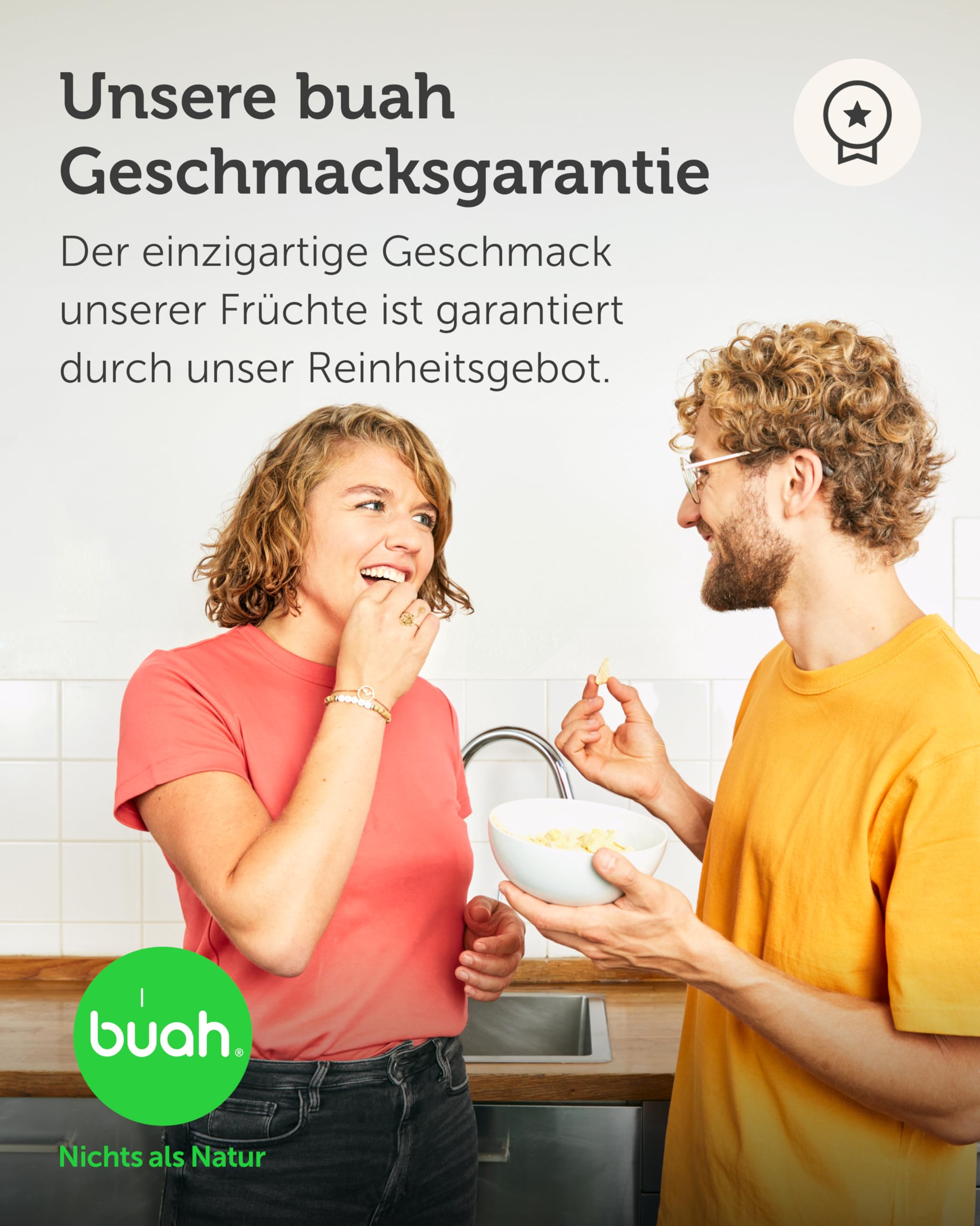 BUAH® Lunchbox Set - Gefriergetrocknete Erdbeere, Apfel, Banane, Erdbeere & Friends | Fruchtchips Als Snack Oder Für Smoothies | Idealer Süßigkeiten Ersatz | Vegan & ohne Zuckerzusatz
