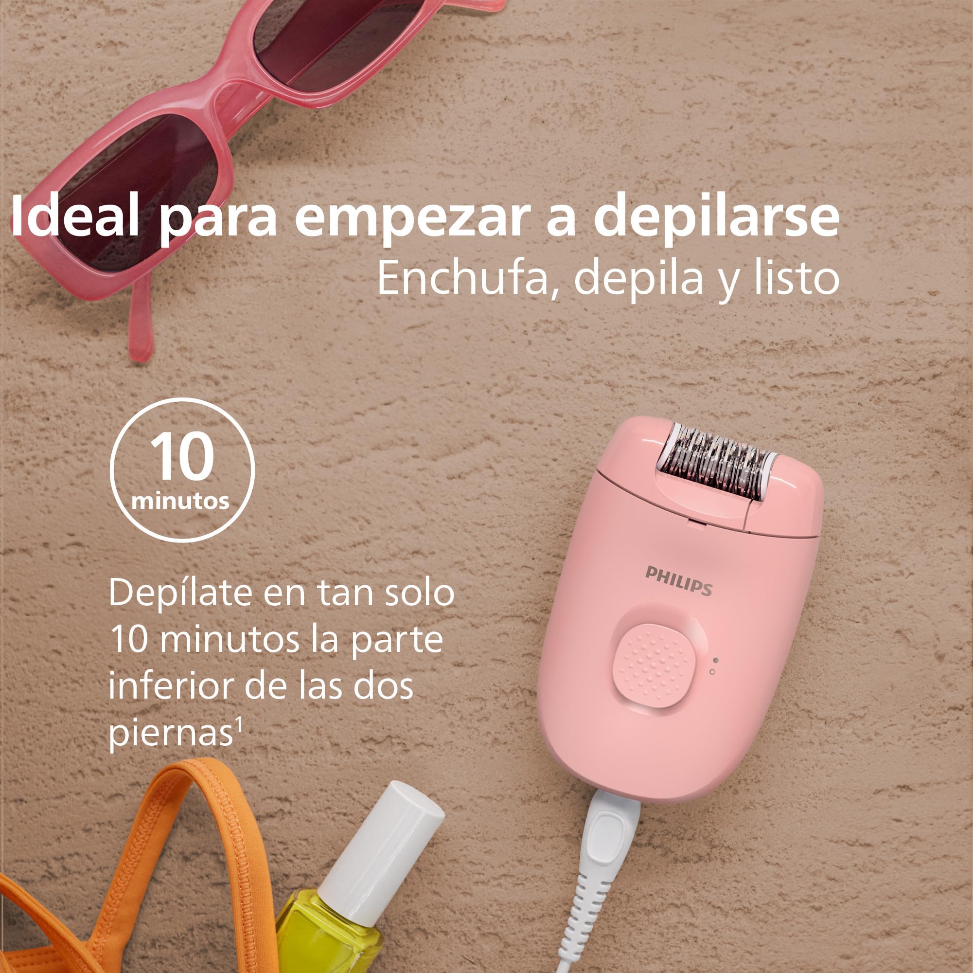 Depiladora Philips serie 2000, depiladora con cable para piernas, dispositivo de depilación para mujeres, modelo BRE229/00