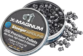 Stoeger X-Magnum Shock, High-Impact & Expansion Heavy Pointed Tip Pellets, .22 Caliber, 200 Pack
